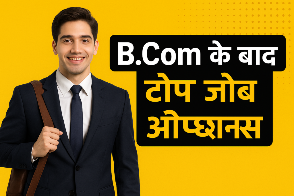 B.Com के बाद क्या करें? जानिए टॉप जॉब ऑप्शन्स और करियर गाइड 2025